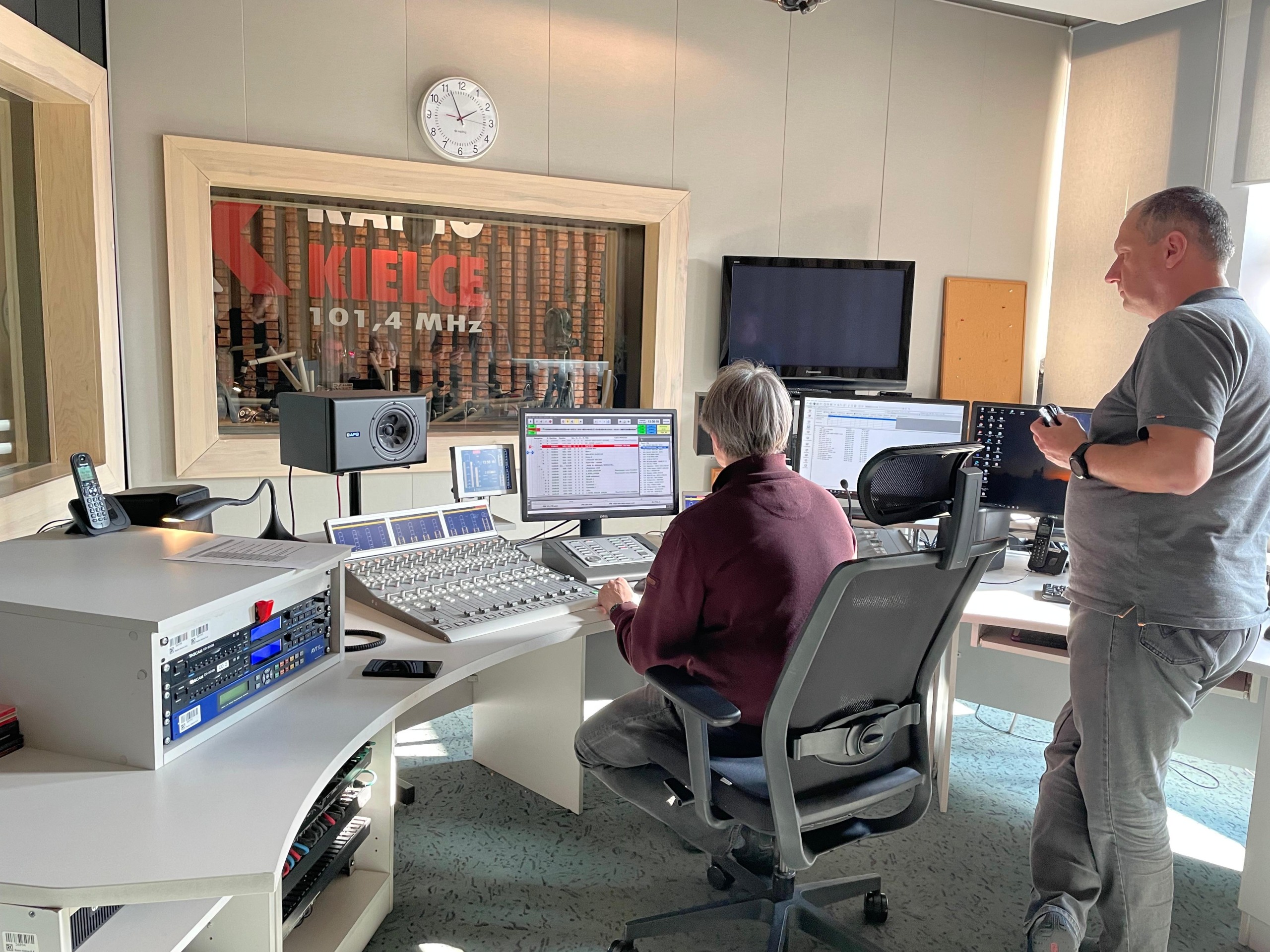 Studio w Radiu Kielce